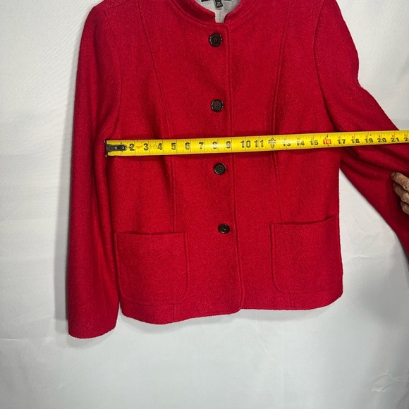 Red Women's Jacket by Talbots size 14p pre owned Exellent condition - Picture 7 of 9